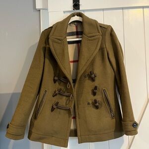 Burberry Brit Toggle Pea Coat size 6
